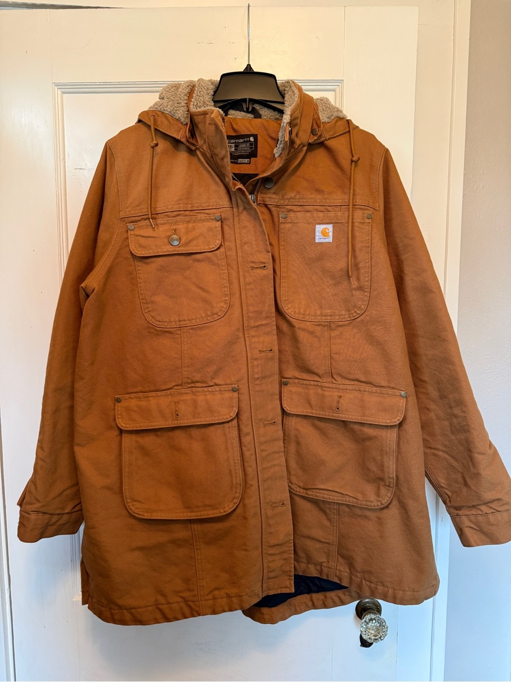 Plus Sized Carhartt Women’s Loose Fit Weathered Washed Duck Coat